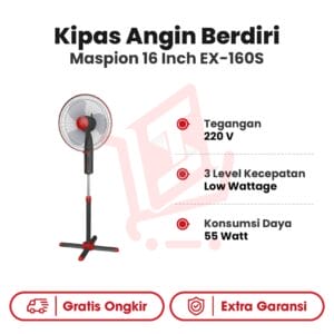Kipas Angin Berdiri Maspion 16Inch EX-160S