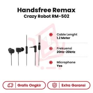 Handsfree Remax Crazy Robot RM-502