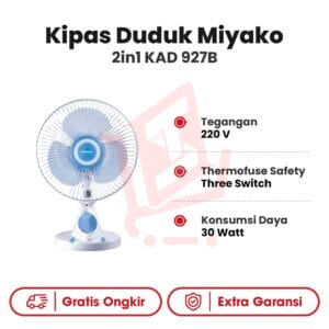 Kipas Duduk Miyako 2in1 KAD 927B