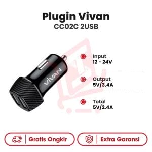 Plugin Vivan CC02C 2USB