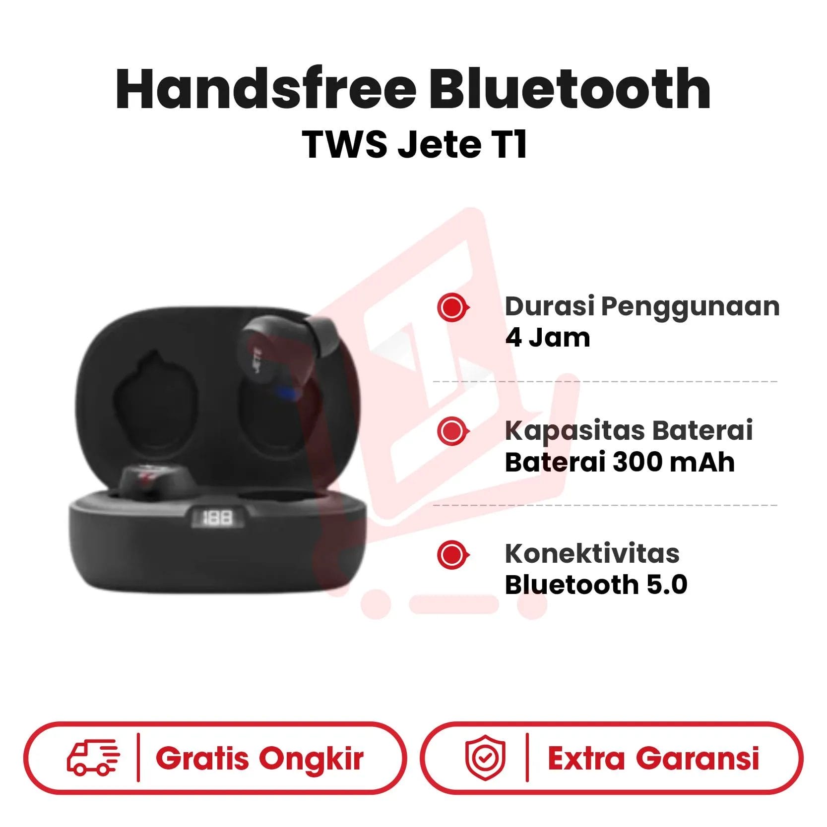 Handsfree TWS Jete T1