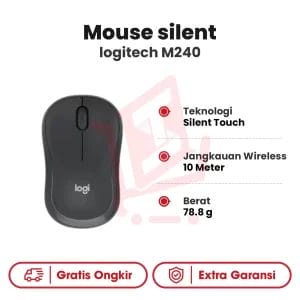 Mouse silent logitech M240