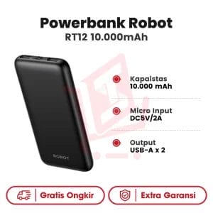 Powerbank Robot RT12 10.000 MAH