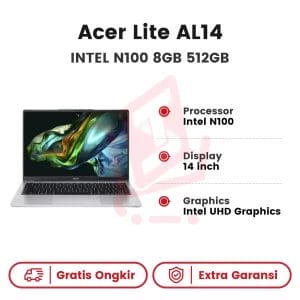 Laptop Acer Lite AL14 Intel Celeron N100 8GB 512GB WIN11