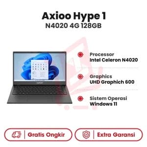 Laptop Axioo Hype 1 Intel Celeron N4020 4GB 128GB SSD WIN11