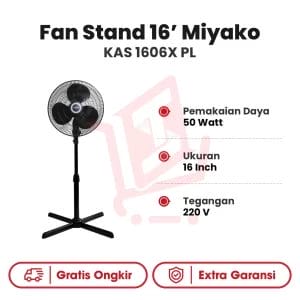 Fan Stand 16` Miyako KAS 1606X PL