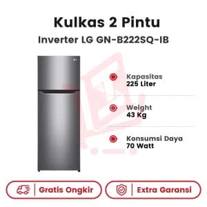 Kulkas 2 Pintu Inverter LG GN-B222SQ-IB