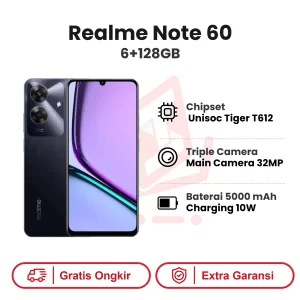 Realme Note 60 6+128GB Garansi Resmi
