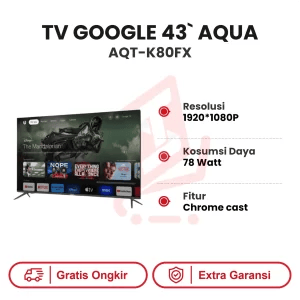 TV GOOGLE 43` AQUA AQT-K80FX