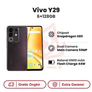Vivo Y29 6+128GB Garansi Resmi