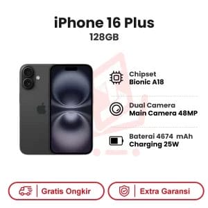 iPhone 16 Plus 128GB Garansi Resmi