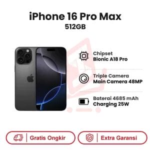 iPhone 16 Pro 512GB Garansi Resmi