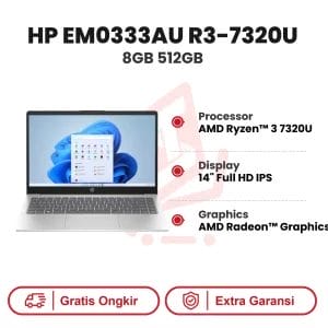 Laptop HP EM0333AU R3-7320U 8GB 512GB SSD WIN11