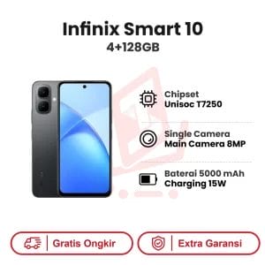 Infinix Smart 10 4+128GB Garansi Resmi