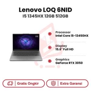 Laptop Lenovo LOQ 6NID I5 1345HX 12GB 512GB RTX3050