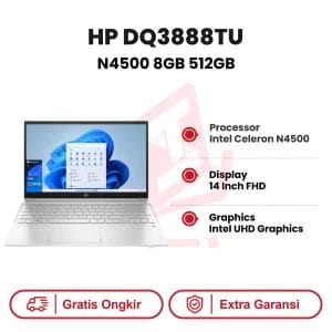 Laptop HP DQ3888TU N4500 8GB 512GB SSD OHS WIN11