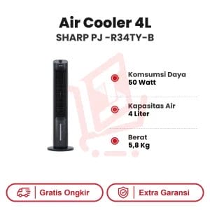Air Cooler 4L Sharp PJ-R34TY-B TOWER