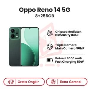Oppo Reno 14 5G 8+256GB Garansi Resmi