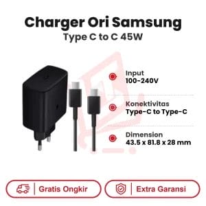 Charger Ori Samsung Type C to C 45W TAM