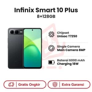 Infinix Smart 10 Plus 8+128GB Garansi Resmi