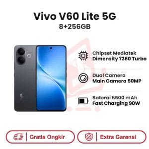 Vivo V60 Lite 5G 8+256GB Garansi Resmi