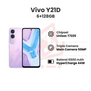 Vivo Y21D 6+128GB Garansi Resmi